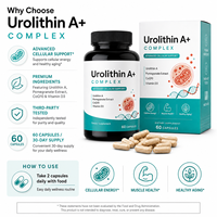 Urolithin A 500mg Complexe avec CoQ10 et Extrait de Grenade pour l'Énergie Cellulaire Marque Blanche OEM ODM 60 gélules Vente en Gros