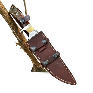 Couteau Bowie de chasse et de camping avec lame dentelée en cuir, pour usage extérieur et camping, couteaux Bowie personnalisables à vendre à bas prix - Product Image 4