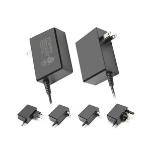 Fuente de alimentación EU AU UK US Plug 2,1mm Salida 12v-3a Adaptador CE GS ETL FCC UKCASAA Aprobación Marca DE SEGURIDAD 36w Adaptador de CA 12V 3a