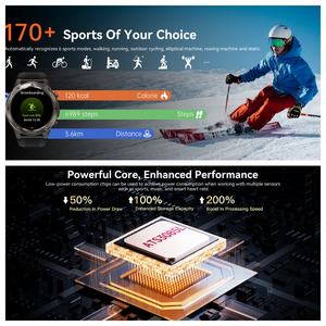 IP69 스마트 시계 GPS 추적 6 위성 위치 BLE 5.3 Amoled 2.13 블랙 안드로이드 스마트 워치 - Product Image 3