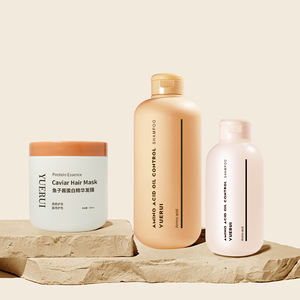 Yuerui שיער טיפול אריזה בקבוק, מסיכת שיער צנצנות 300 מ "ל 500 hdpe מגע רך ריק לסחוט שמפו מרכך. סט מלא - Product Image 4