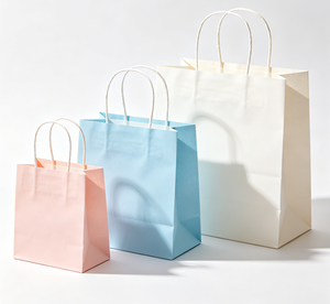 Bolsa de Regalo de Papel Kraft de Lujo Personalizada para Ropa, MOQ Bajo, con Logotipo de Marca Privada para Promoción en Supermercados - Product Image 4