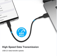 Câble d'alimentation Usb type-c Original personnalisé de haute qualité pour hommes, chargeur de données courtes, câble Usb type-c
