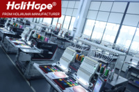Vente directe d'usine, machine à broder à grande vitesse 1200 tr/min, 15 aiguilles, machine à broder informatisée à 4 têtes