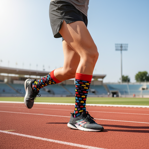 Chaussettes Pacman colorées, sportives, brodées, antibactériennes, résistantes à la transpiration, personnalisables, techniques de sublimation numérique - Product Image 3