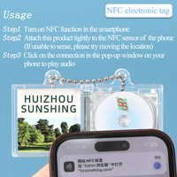 YUZMEI Mini CD porte-clés NFC disque vierge Album de musique porte-clés blanc NFC CD étui pendentif pour porte-clés décorations