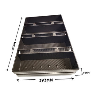 Ventes directes d'usine 4-sangle sans couvercle ensemble de moules à pain ondulés casseroles de qualité supérieure <span class=keywords><strong>Bo4</strong></span> moules à pain en forme personnalisable - Product Image 2