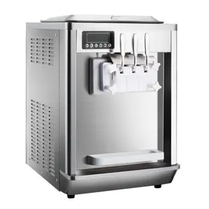 Máquina de helado suave de tres sabores, máquina para hacer helados suaves, precio de fábrica