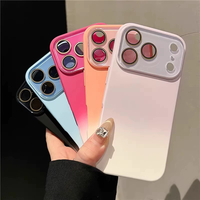 Casing Belakang TPU Mewah untuk iPhone 17 Pro Max Warna Gradasi Matte, Pelindung Lensa untuk iPhone 17 Air 16