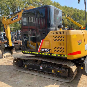 Excavadora Sany SY75C Usada de Alta Calidad, Modelo 2020 de Shanghái, 0-2000 Horas, 75 Toneladas, Componentes Principales: Motor, Bomba, para Video - Product Image 1