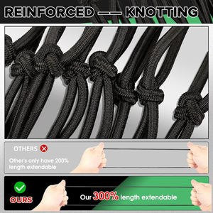 Chất lượng cao xe máy Mũ bảo hiểm Trailer lưới hành lý <span class=keywords><strong>Bungee</strong></span> Cargo <span class=keywords><strong>net</strong></span> với móc dây đàn hồi cố định dây đeo động cơ Mũ bảo hiểm <span class=keywords><strong>Net</strong></span> - Product Image 3