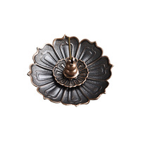 Nouveau brûleur d'encens Pipa en alliage de zinc style chinois Dragon-Phénix, petit brûleur d'encens créatif pour la décoration intérieure, électroplaqué pour le printemps