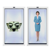 Caja Holográfica 3D de 65/75/86/98 Pulgadas, Pantalla Inteligente Transparente con Humano Digital Virtual IA para Promoción de Eventos y Marca