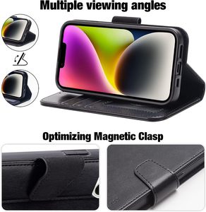 Funda Personalizada con Logotipo para iPhone 14 13 12 11 Pro Max, Funda Tipo Cartera de Cuero PU con Tapa Magnética y Ranuras para Tarjetas - Product Image 2