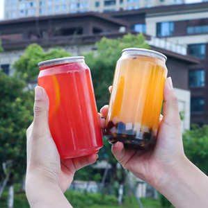 Factory Customized Food Grade Transparent PET Disposable <b>Can</b>, <b>Empty</b> Plastic Storage Container For Pet Milk Bottles And Fruit Jui - Product Image 5