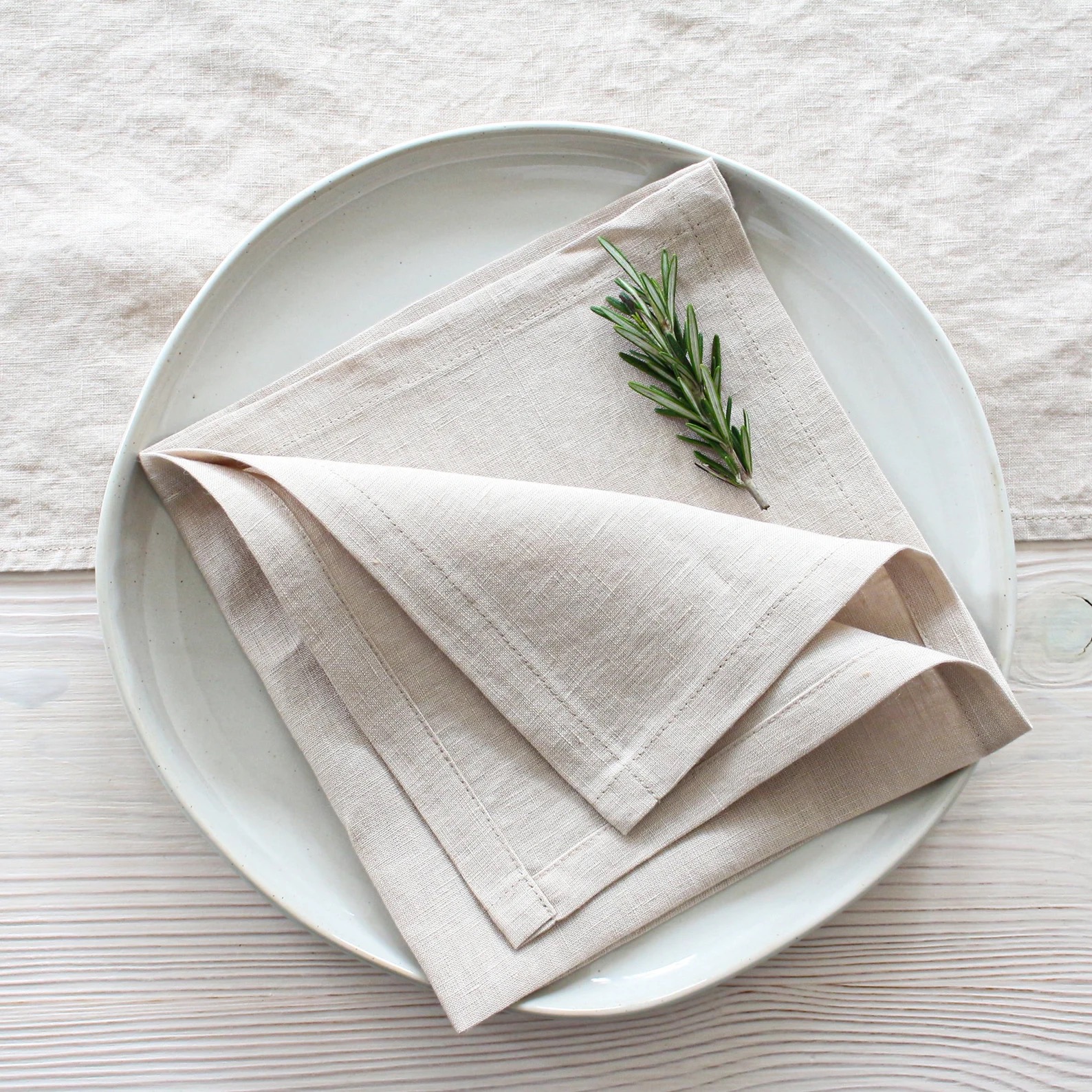 Serviettes en lin standard
