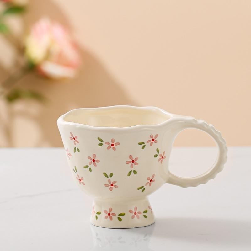 Pink flower mug 2