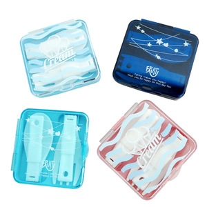 Bangduo Folding Fork Spoon Cutlery With Box Portable Travel Utensil Gift <b>Set</b> <b>Square</b> Design Plastic Lid - Product Image 2
