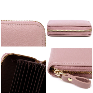 Portafoglio elegante con fisarmonica RFID per uomo e donna in pelle multifunzione con Zip - Product Image 5