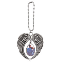 Ornements de Noël en forme de flocon de neige en alliage de zinc argenté à transfert thermique, 6 couleurs, pendentifs suspendus