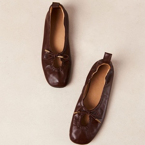 <span class=keywords><strong>Bailarinas</strong></span> de cuero genuino suave <span class=keywords><strong>con</strong></span> zapatos de boda <span class=keywords><strong>con</strong></span> <span class=keywords><strong>lazo</strong></span> para invitados Zapatos <span class=keywords><strong>con</strong></span> cojín - Product Image 4