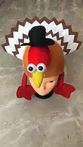 Hochwertige Rollenspiel Thanksgiving Kostüm Zubehör Erwachsene Süße Party Truthahn Hüte