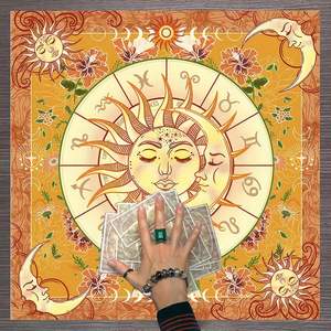 Tarots Toalha De Mesa Adivinhações Cobertura De Mesa Oráculos Board Game Mat Square Altar Toalha De Mesa Adivinhações Toalha De Mesa em estoque - Product Image 4