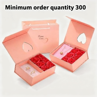 Boîte cadeau en papier pliable magnétique, emballage plat, logo personnalisé imprimé, boîte cadeau magnétique pour tire-bouchon à vin, poignée en bois de palissandre