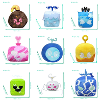 Boneka Plush Bloxfruit Grosir 10-18CM, Mainan Boneka Plush Blox Fruit Anak-Anak, Kode Baru