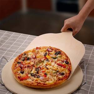 Pala Scorrevole per <span class=keywords><strong>Pizza</strong></span>, Accessorio da Cucina Multifunzionale in Legno Naturale con Manico - Product Image 5