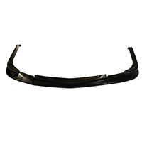 3pcs Noir Brillant Style Fibre de Carbone Lèvre de Pare-chocs Avant et Kit de Carrosserie Splitter Chevrolet Corvette C5 1997-2004 Accessoires de Voiture
