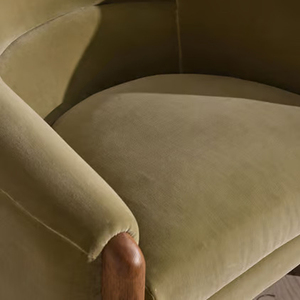 Muebles de lujo privados hechos a medida, sillón decorativo <span class=keywords><strong>tapizado</strong></span> en terciopelo Lichen para sala de estar moderna. - Product Image 4