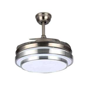 Gran oferta, ventilador plegable, luces LED de interior, ventilador de techo de hoja retráctil moderno con bombilla - Product Image 6