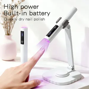 ชุดเครื่องอบเล็บยูวี LED แบบมืออาชีพ พร้อมแท่นวาง ชาร์จไฟได้ ควบคุมด้วยระบบสัมผัส สำหรับอบเจลยาทาเล็บ - Product Image 4