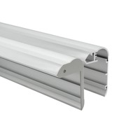 LTD8050 Profilé de lumière indirecte à LED Profilé d'angle en aluminium monté en surface pour escalier Lumière en aluminium