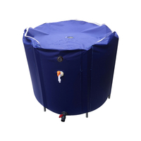 Réservoir d'eau rectangulaire pliable en PVC de 100L à 100000L, réservoir de stockage d'eau flexible