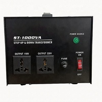 Transformateur de puissance 1000VA AC 220V 110V élévateur/abaisseur Flyback EE16 60Hz à bobine toroïdale en cuivre, convertisseur de tension