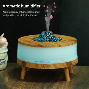 Yx 812 Humidificateur aromatique à grain de bois clair, diffuseur d'huiles essentielles alimenté par USB pour la maison et la chambre à coucher - Product Image 1