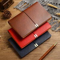 A5 Business-Leder-Notizbücher, Tagebuch, Blanko, Liniert, Bedruckt, Loseblatt, 6-Ring-Ordner, Planer, Großhandel, 100 Blatt, Geschenk