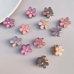 Super Fairy Hair Claw Clips Mujeres Small Rose Flowers Metal Mini Cute Hair Clips Niñas Exquisito Peinado Niños Accesorios para el cabello - Product Image 2