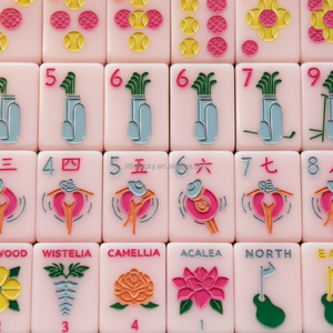 ชุดไพ่นกกระจอกอเมริกันสีเขียวคลาสสิกแบบขายส่ง พร้อมไพ่อะคริลิค 160 ตัว เป็นมิตรกับสิ่งแวดล้อมและทนทาน เหมาะสำหรับเด็กและครอบครัว - Product Image 5