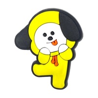 Accessoires K-pop pour idoles : Breloques de chaussures DIY en PVC, écologiques, 7 designs animaux de dessin animé, pour chaussures perforées, pour filles