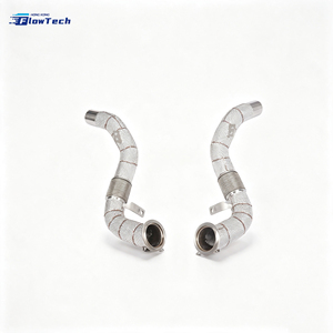 ท่อดาวน์ไปป์ประสิทธิภาพสูงสำหรับ BMW X5M F85 X6M F86 S63 4.4T V8 Twin Turbo ผลิตจากสแตนเลส 304 แบบยึดติดโดยตรง - Product Image 5