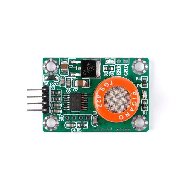 The TGS822 Alcohol Detection Sensor Module Has a Serial Port Output for Measuring Ethanol Gases and Is Connected to a Computer