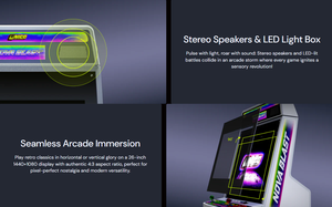 ตู้เกมอาเขตโนวา บลาสต์ จอแอลซีดี 26 นิ้ว สไตล์เรโทร พร้อมปุ่มซันวา และช่องเชื่อมต่อแบบจัมม่า - Product Image 3