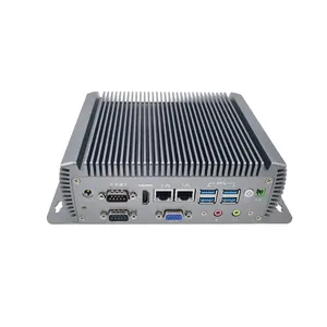 Fanless mini pc hd IPC-G Core I5 6200U 7200U 8265U 10210U 1135G7 barebone box PC industrial computer fanless 4 USB. mini PC