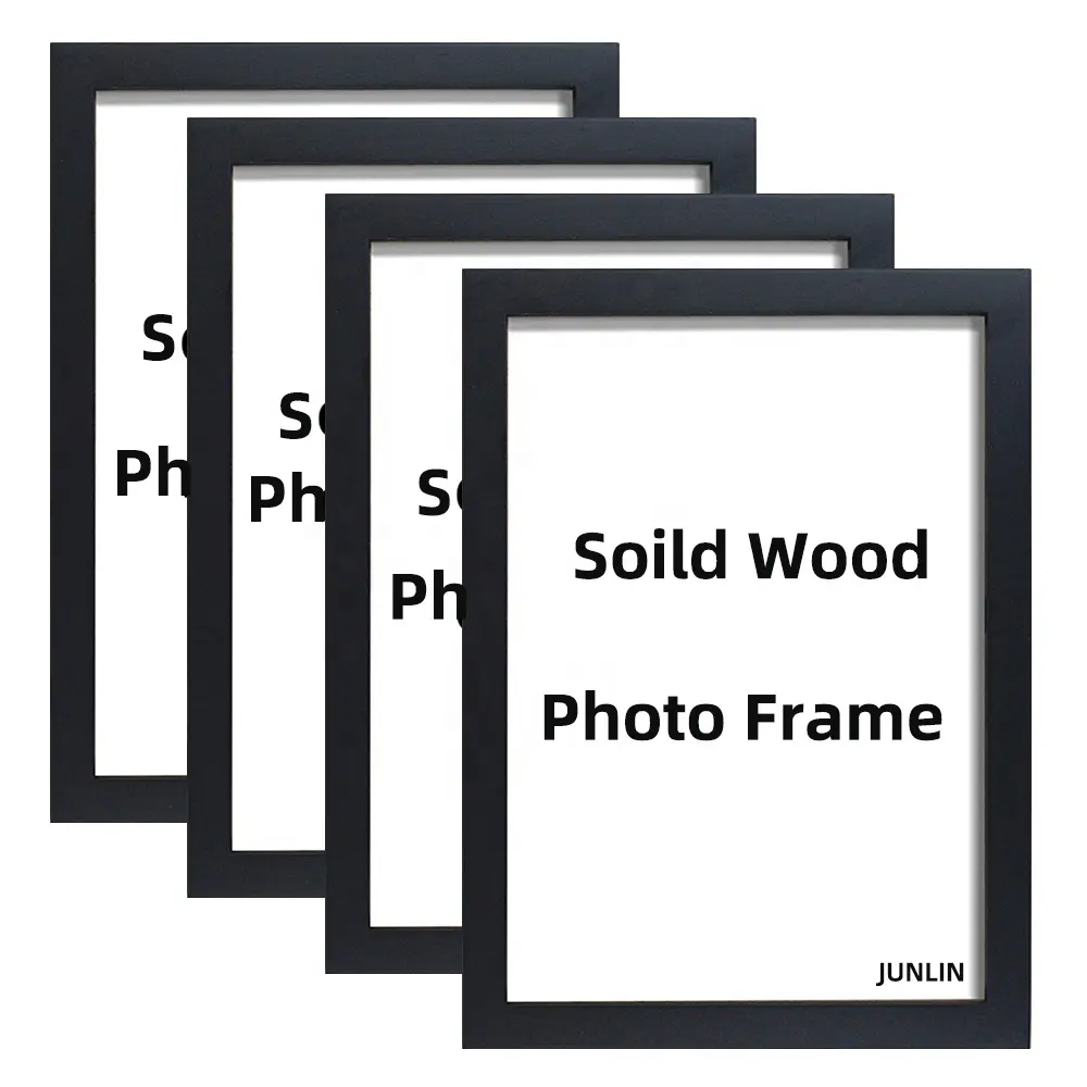 Cadre photo Marcos De Foto A4 Europe Wall Black Art Frames Cadre photo en bois