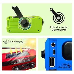 Dropshipping Oferta Especial <span class=keywords><strong>Radio</strong></span> De Emergencia Climática NOAA Solar A Manivela Recargable AM/FM WB Portátil - Product Image 2