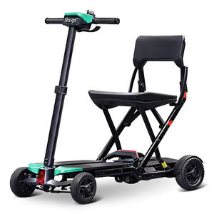 Trottinette électrique pliable portable en alliage d'aluminium à 4 roues, haute qualité, pliage à une touche, pour adultes, autonomie de 15 km, transport en avion - Product Image 4