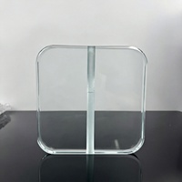 Carreaux de verre décoratifs transparents de qualité supérieure en gros pour la décoration murale de séparation d'espace intérieur moderne